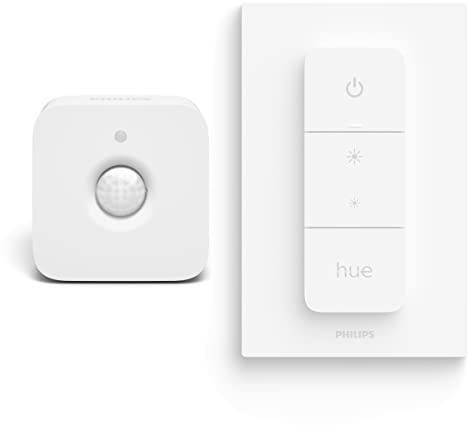 Philips Hue Vorteilspaket mit 1 Hue Dimmschalter und 1 Hue Bewegungsmelder für Innen - Hue Accessories