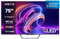 METZ Smart TV, MQD7500Z, 75 (189 cm), QLED, 4K UHD, HDR 10, Google TV, HDMI e USB, Sottile, Moderno, Nero