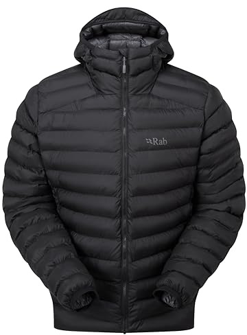Rab Men's Cirrus Alpine Jacket - Lightweight Insulated Coat for Climbing & Mountaineering - Black - Medium