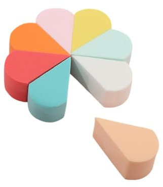 AEIOPRS Éponges de Maquillage Triangulaires, Paquet de 8, Multicolore, Polyuréthane (PU), Facile à Nettoyer, Pour Fond de Teint, BB Crème, Anti-Cernes, Poudre Fixante Libre