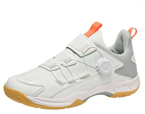 Viaoragiosa Chaussures De Squash,Chaussure Badminton Homme,Pingpong Badminton Sneakers,D'EntraîNement en Cour D'IntéRieur Anti-Slip LéGer Chaussuresde Tennis Badminton Chaussures D'EntraîNement
