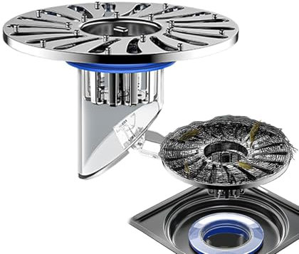 Esquema del piso de la ducha - drenaje del piso del baño, olor - válvula de drenaje Inhibición | Sincargonoso, a prueba de aire de fondo y estreñimiento, retro -flujo y estreñimiento, a propu