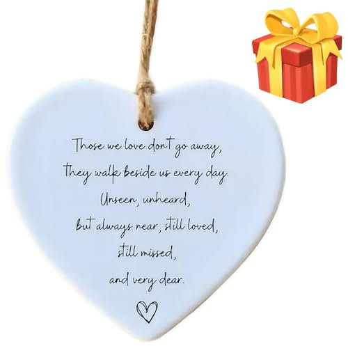 Regalos de duelo, adornos para tumbas, regalo de condolencias, regalo conmemorativo de placa de corazón acrílico, regalo conmemorativo, pensando en ti G/ifts, conmemorativo G/ift, Sorry for Your Loss