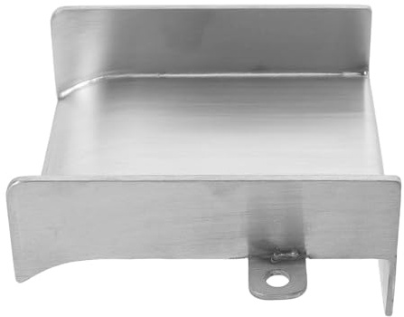 BAZEITFLOW Canale di Scarico a Cascata per Giochi d'Acqua da Giardino 100X100 MM in Acciaio Resistente alle Intemperie, per Fontane e Laghetti da Esterno, Installazione Semplice per Patio e