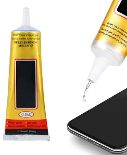 1 Pezzi 110Ml Colla Schermo Cellulare,T8Ooo Colla Per Vetro Tessuti Scarpe Plastica Modellismo Ceramica, Colla Per Tessuti,Strass Per Nail Art(A)