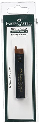 Faber-Castell - Feinminen 2B, 0,5 mm, 12 Minen