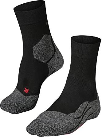 FALKE RU3 Comfort M So lyocell hilo funcional antiampollas 1 par, Calcetines para correr Hombre, Negro Black-Mix 3010, 42-43