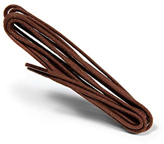 Kaps Cordones Finos Redondos Encerados, Cordones Redondos de Calidad de 2 mm 100% Algodón para Calzado Casual y de Moda, Fabricados en Europa, 1 par, Muchos Colores Elegantes y Longitudes