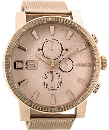 Oozoo Herrenuhr mit Metallband 50 MM Rose/Rose/Rose C9438