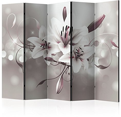murando Decorative Room Divider Lily 225x172 cm / 89x68 Single-Sided