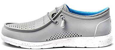 REEF Water Coast Mens Shoe, Water Friendly, Soft Footbed, Breathable, Non Marking Outsole, Grey, 10
