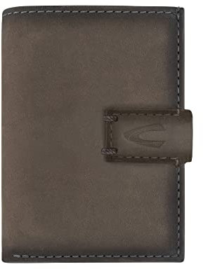 camel active Dallas Herren Kreditkartenetui Card Slider RFID Leder Mittelgroß Grau