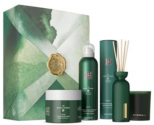 RITUALS Geschenkset The Ritual of Jing, L | Geschenkbox mit 4 Körperpflegeprodukten mit Lotus und Jujube | Beruhigende Eigenschaften, Grün