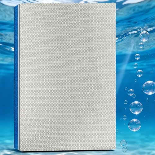 HOLADAWN 8-Layer Aquarium Filter Media Sponge Pad, Trim-to-Fit Foam Filter Floss for Fish Tank Filter (15.7x11.8x0.78)