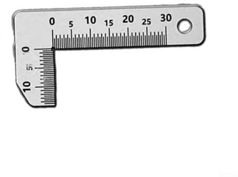 Jauge à chanfrein en acier inoxydable de 0 à 15 mm pour mesurer les angles intérieurs et extérieurs, outil d'étrier à 90 degrés compatible avec le traitement du verre et la fabrication mécanique
