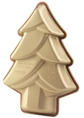 Silikomart 20.203.63.0063 SFT203 Moule Forme Sapin de Noël Silicone Doré