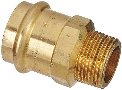 Cornat Press-övergångs-nippel, rödgjuten med 1 yttergänga med 1 muff, A 18 mm, B 1/2 tum, 1 st, T65431812B 28 mm x 3/4 tum Aussengewinde
