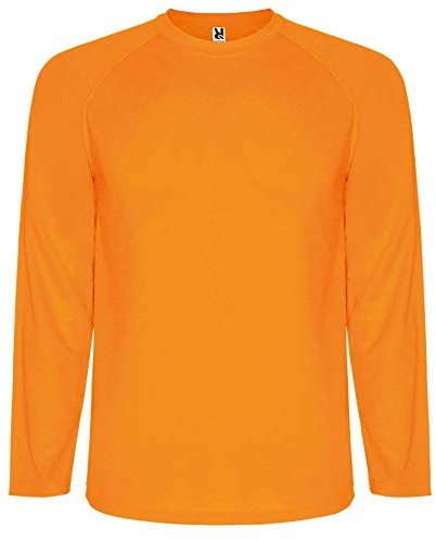 ROLY Camiseta Montecarlo 0415 Hombre Manga Larga Naranja FLÚOR 223 L