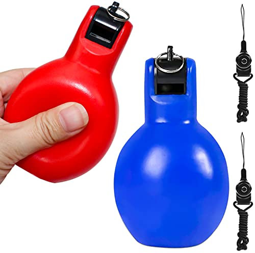 GKZB Handpfeife Sportpfeife 2Stk Trillerpfeife Schiedsrichterpfeife Laut Notfall Hygienische Pfeifen mit Lanyard für Trainer Schiedsrichter Sportlehrer Hundetrainer