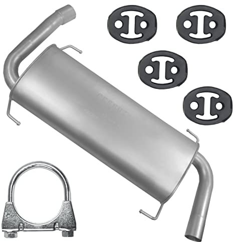 Ferroz Endschalldämpfer Auspuff Endtopf für 2.3 D 3.0 D 3.0 HDI Ducato 3 III 250 Jumper 2 II Boxer 2 II