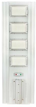 V-TAC VT-40401ST Lampadaire LED SMD 400 W avec capteur de Mouvement Panneau Solaire 50 W et télécommande 6400 K IP65 Auto-alimenté – SKU 6760