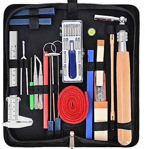 Tipatyard Klavier-Tuning-Set, 36-teiliges Klavier-Stimmgerät, inkl. Klavier-Stimmschlüssel, professionelles Klavier-Stimmwerkzeug-Set