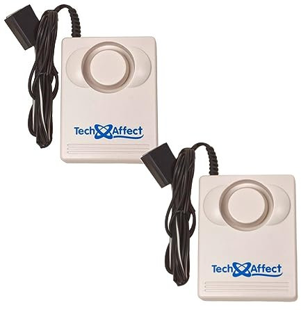 Water Leak Detectors - Flood Level Sensor Detectors - Bath Alarm Overflow - Rain or Moisture Alert - 2 Pack