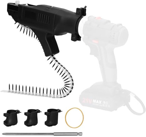 Mulcort Taladro eléctrico automático de litio, convertidor de máquina de tornillo de cadena, grapadora inalámbrica, clavadora eléctrica recargable, máquina de clavar portátil, grapadora para el