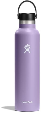 Hydro Flask Water Bottle - Insulated Stainless Steel - Non Spill, Leakproof in 24 Oz Moonshadow Purple