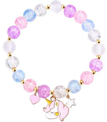 Lilbitty Einhorn Armband, Geschenke für Jungen und Mädchen, Geburtstag, Weihnachten, Valentinstag, Ostern, erster Schultag, Kindergarten, Vorschule, Abschlussgeschenke