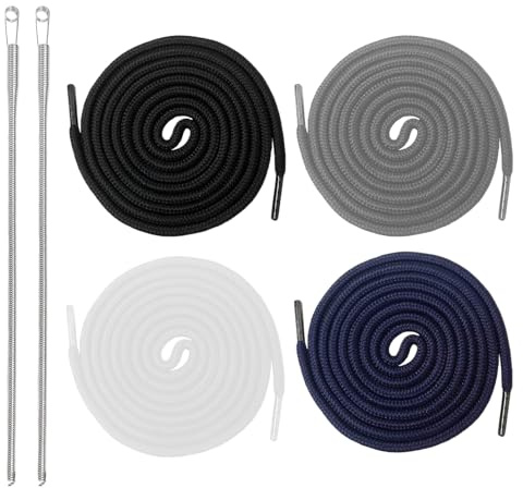 4 cordoncini per pantaloni da jogging da 160 cm, con coulisse, con coulisse, cordoncino di ricambio per jogging, giacche da jogging, felpe con 2 infilatori