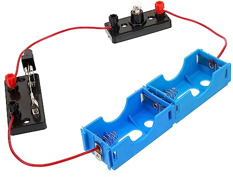 FUNNETOYU Kit De Circuitos Eléctricos para Niños De 8 a 12 Años, DIY Bombillas y Cables, Experimento Científico Escolar, Montaje Serie y Paralelo, Material Educativo Completo