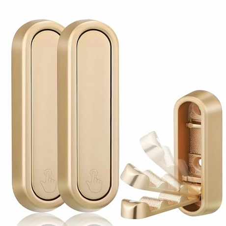 Ziyonix 2 Pezzi Ganci Pieghevoli da Parete, Ganci Appendiabiti Pieghevoli Nascosto Appendiabiti da Porta per Bagno Camera da Letto Studio Armadietto