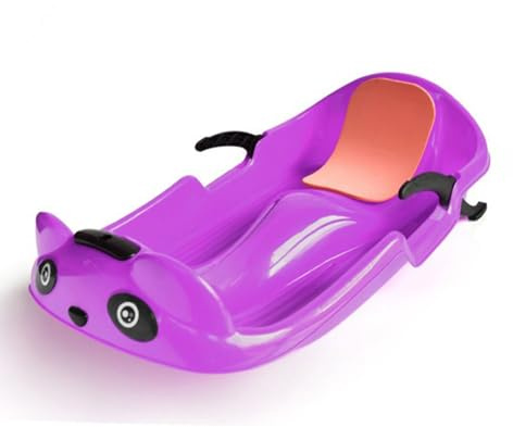 70cm Freestyle Ski Board Grass Ski Board with Brake Lightweight for Kids Teens Beginners Sliding Board for Snow Grass Sand (Purple)