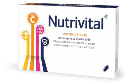 Pegaso - Nutrivital 30 Compresse - Integratore Alimentare Di Vitamine E Concentrati Di Frutta E Verdura