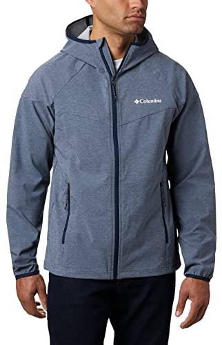 Columbia Hombre Chaqueta Softshell, Heather Canyon, Collegiate Navy Heather 464, XL