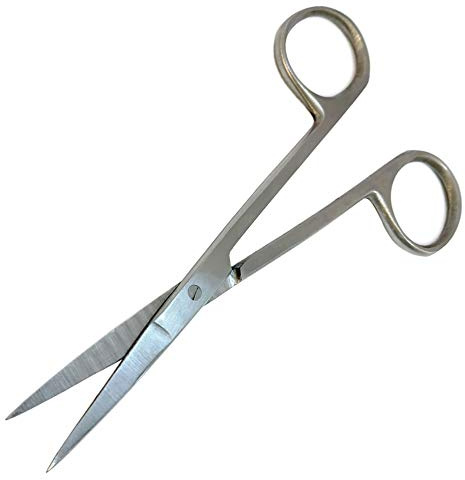 SANDBROS Stainless Steel Iris Scissors Straight Fine 11cm 4.5 Sharp Jaws Paper Office Medical Bandage Scissors