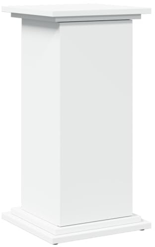 vidaXL Supporto Espositivo Portaoggetti Bianco 31x30x60 cm Truciolato, espositore a Colonna, vetrina, Mobile espositivo, piedistallo espositivo