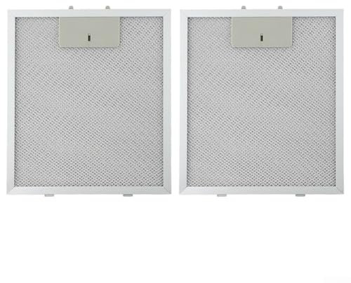 2PCS Cooker Hood Metal Grease Filter, Cooker Hood Metal Grease Filter Of Cooker Hood/extractor, Mesh Extractor Vent Filter, 230X260X9Mm