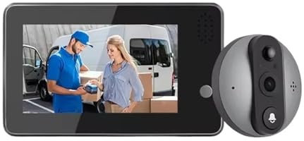AMRTTWY Interphone. Visiophone Intelligent sans Fil, Sonnette avec caméra, écran HD 4,3, Sonnerie 3 MP, Protection de sécurité .Interphone vidéo
