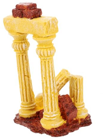 Toyvian Décoration De Colonne Romaine Ornements De Décoration D'Aquarium Piliers De Paysage Colonnes D'Aquarium Réservoir Sculpture De Colonne Romaine Colonne Grecque