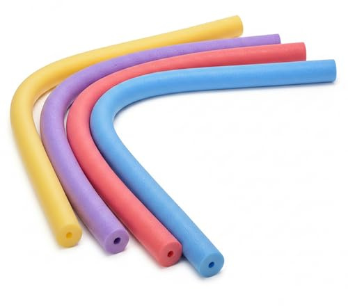 4 pezzi di tubi galleggianti in schiuma per piscina, tubi galleggianti morbidi, grandi e spessi, cavi, in schiuma cavi per l'allenamento acqua, progetti fai da te, 150 cm