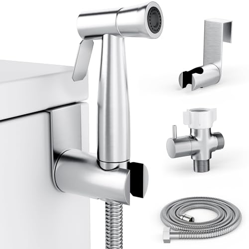 Purrfectzone - Kit pulvérisateur portatif de luxe - Facile à installer, excellente hygiène - Acier inoxydable