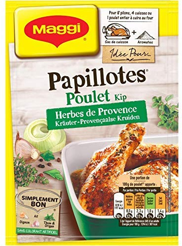 NESTLE MAGGI - Papillote De Poulet Herbes De Provence 34G - Lot De 4 - livraison offerte