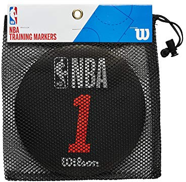 Wilson Basketball Trainings-Marker NBA DRV Training Markers, Kunststoff, Schwarz, 5 Stück