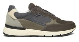 Nero Giardini I500871U Sneakers Uomo in Camoscio, Pelle E Tela - Oliva 42 EU