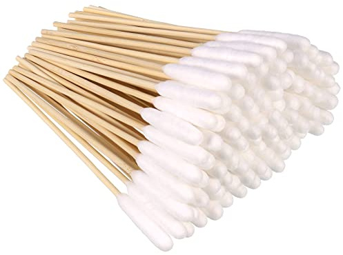 Cerolopy 100 Pieces Pet Dog Ear Cleaner Cotton Buds Animal Ear Cleaner Big Cotton Swab Sticks Cotton Buds for Cat Dog Ear Wax Infection Removal