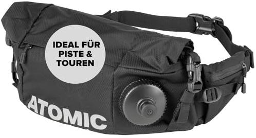 ATOMIC Nordic Thermo Bottle Belt – Bottle Belt with Water Bottle – Insulated Drinking Bottle Bag – Bottle with Push & Pull Opening – Extra Compartment for Accessories