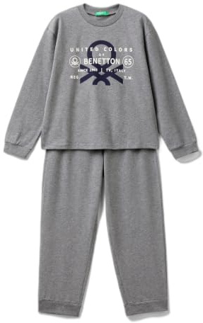 United Colors of Benetton Pig(Maglia+Pant) 3dke0p073 Set di Pigiama Bambini e Ragazzi (Pacco da 1)