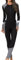 SEAUR Trajes de Surf Deportivos con Cremallera Mujer Bañador de Buceo Protección Solar Rashguard Completo 1 Pieza para Kayak Playa Piscina Negro 2 XL